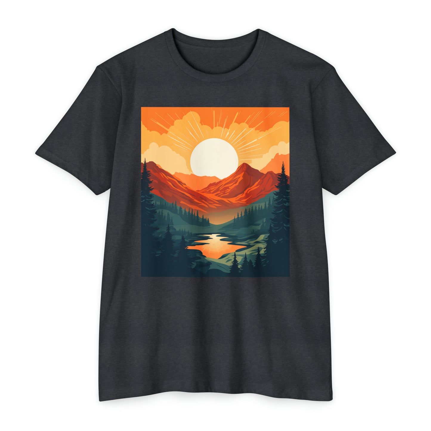 Alpine Glow Woodcut Tee